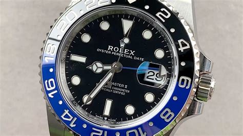 2021 rolex batman oyster|Rolex gmt Batman watch.